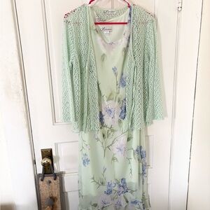 Dressbarn Mint-Colored Lace Dress